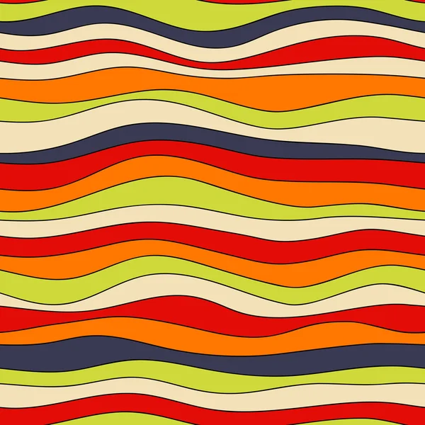 Kleurrijke Golf textuur, naadloze vector patroon voor textiel, achtergronden, wallpapers, inpakpapier en andere — Stockvector
