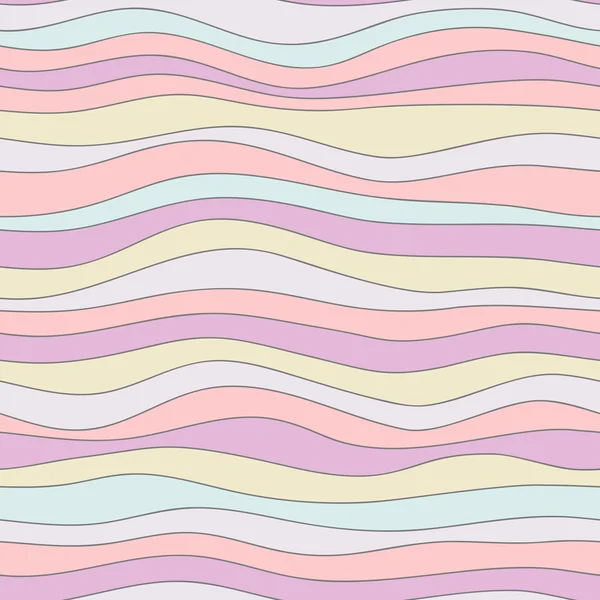 Färgstarka wave textur, sömlös vektor mönster för textil, bakgrunder, bakgrundsbilder, omslagspapper och andra — Stock vektor
