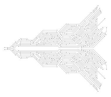 Electronic circuit board technology motherboard. Abstract technology background