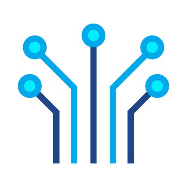 Devre tablosu yüksek teknoloji dijital simgesi. Yapay Zeka, dijital ağ, teknoloji ve yenilik kavramı