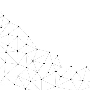 Şeffaf arka planda gelecekteki ağ teknisyenleri. Soyut plexus teknolojisi fütüristik ağ arkaplanı