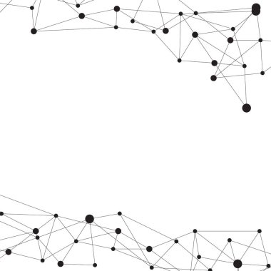 Soyut pleksus teknolojisi fütüristik ağ bağlantısı. Şeffaf arkaplanda dijital ağ iletişimi yüksek teknoloji çerçevesi