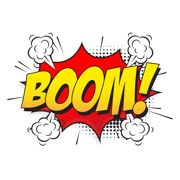 Çizgi roman patlaması ve retro etkisi. Çizgi roman balonu konuşma patlaması. Vektör illüstrasyonu
