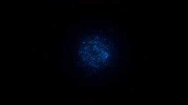 Sihirli Parçacık Döngü Animasyonu. Bilim kurgu Parçacıkları. Soyut Parçacıklar. Parçacık Duman Animasyonu. Enerji Parçacığı. Döngü Canlandırması
