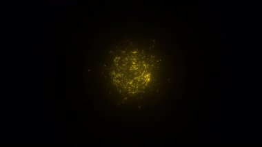 Sihirli Parçacık Döngü Animasyonu. Bilim kurgu Parçacıkları. Soyut Parçacıklar. Parçacık Duman Animasyonu. Enerji Parçacığı. Döngü Canlandırması