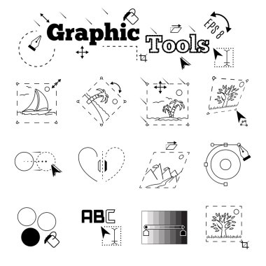 Grafik araçları kullanım örnekleri. EPS 8