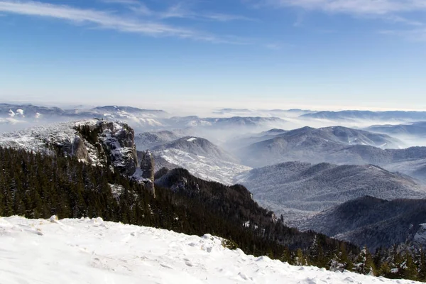 Kış seson ceahlau dağlardan Üstten Görünüm