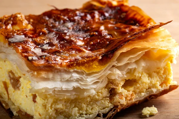 Bir dilim elmalı turta - yakın görüntü