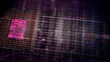 Karmaşık dijital bilgi ve verilerin soyut görselleştirilmesi.