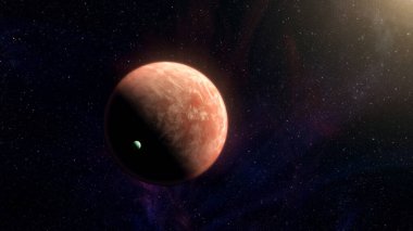 Parlak yıldızın yörüngesindeki uzak gezegen