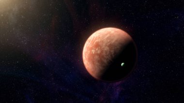 Parlak yıldızın yörüngesindeki uzak gezegen