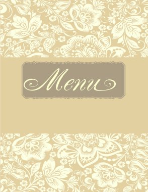 Restoran menü tasarımı. Vektör menü broşür şablonu kafe, kafe, Restoran, bar için. Yiyecek ve içecek tasarım. Buruşuk antika arka plan