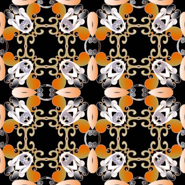 Paisley dikişsiz desen. Eski model arka plan. Yapraklı, şekilli, desenli çiçeklerin vektörü. Renkli süslemeleri tekrar et. Duvar kağıdı, baskı, kumaş için dekoratif dekoratif tasarım.