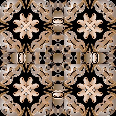 Paisley dikişsiz desen. Eski model arka plan. Yapraklı, şekilli, desenli çiçeklerin vektörü. Renkli süslemeleri tekrar et. Duvar kağıdı, baskı, kumaş için dekoratif dekoratif tasarım.