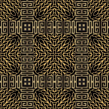Kalıplı, dikdörtgen desenli. Kabile etnik vektör geçmişi. Geometrik Yunan anahtarı, çizgiler, semboller, işaretler, şekiller ve kenarlarla soyut süslemeler. Dekoratif tekrar dokusu. Ekoseli kareli tasarım.