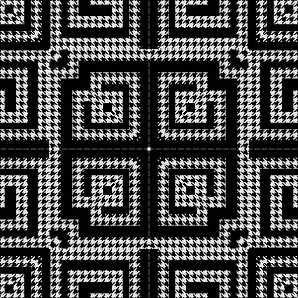 Штучний Текстурований Чорно Білий Безшовний Візерунок Векторний Декоративний Фон Класичні — стоковий вектор