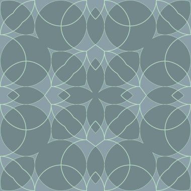 Çizgiler pürüzsüz desen. Gri süslemeli vektör arka planı. Arka planı tekrar et. Çiçeklerle, geometrik şekillerle, dairelerle, çizgilerle çizilmiş soyut süslemeler. Dekoratif tasarım. Sonsuz doku.