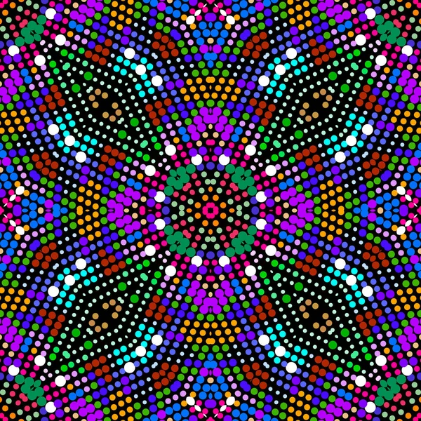 Motif Sans Couture Demi Ton Cercles Fond Vectoriel Coloré Demi — Image vectorielle