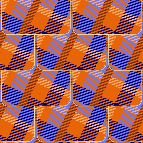 Schots Geruit Naadloos Patroon Tartan Kleurrijke Vectorachtergrond Gestreepte Geometrische Achtergrond — Stockvector