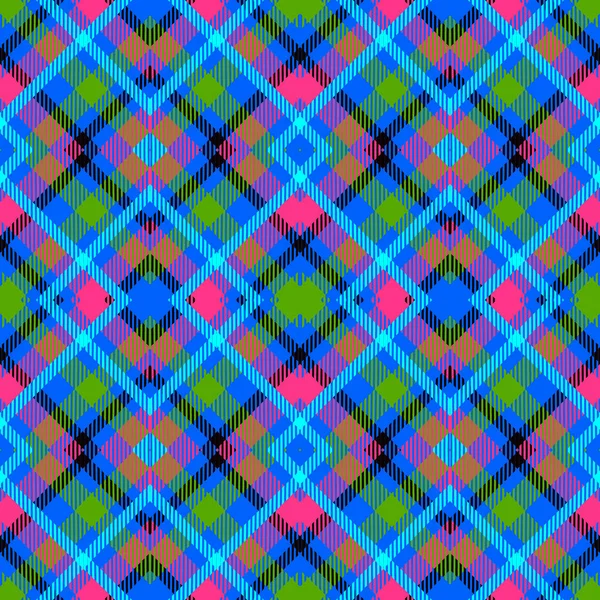 スコットランドはシームレスなパターンを再生しました タータンのカラフルなベクトルの背景 幾何学的な繰り返しの背景をストリップ 縞模様 幾何学的な形状を持つ部族の民族の小切手装飾 近代的なデザイン — ストックベクタ
