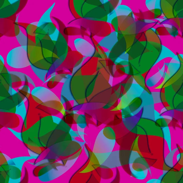Blommig Färgglada Paisley Sömlös Mönster Vektor Dekorativ Prydnadsbakgrund Ljus Upprepad — Stock vektor
