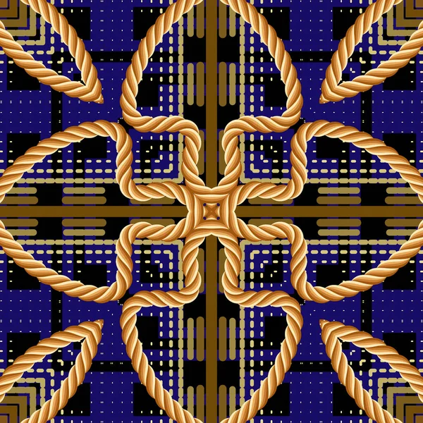 Motif Sans Couture Demi Ton Tribal Ethnique Vecteur Fond Coloré — Image vectorielle