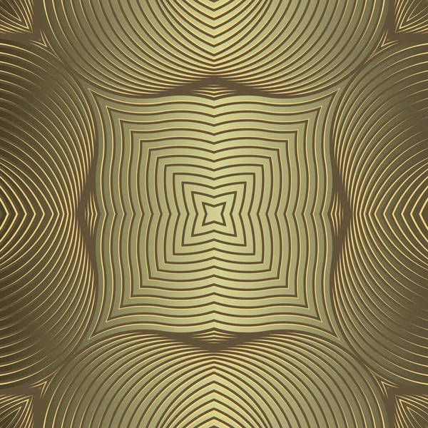 Lines Gold Seamless Pattern Векторный Текстурированный Шелковый Фон Декоративный Повторяющийся — стоковый вектор