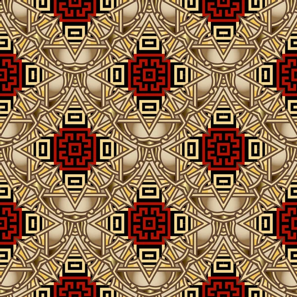 Abstrato Padrão Étnico Sem Costura Tribal Vetor Moderno Fundo Decorativo —  Vetores de Stock