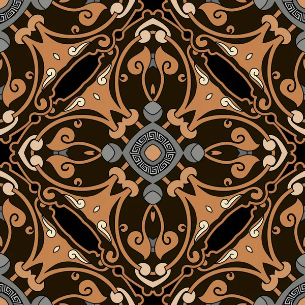 Patrón Inconsútil Vintage Fondo Vectorial Ornamental Árabe Fondo Repetición Modelado — Archivo Imágenes Vectoriales