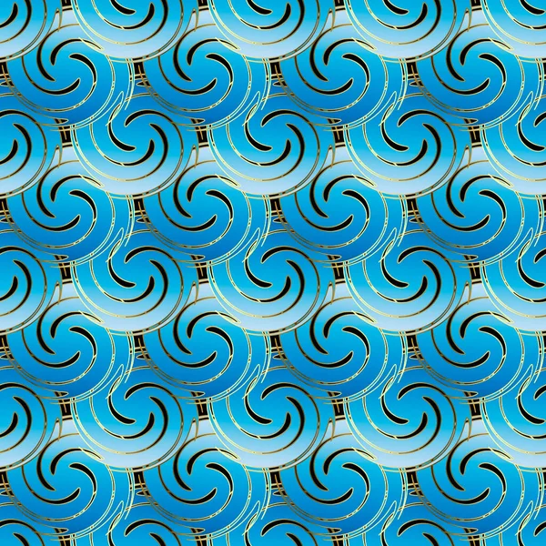 Espirales Abstractos Patrón Sin Costura Ornamental Vector Fondo Moderno Fondo — Archivo Imágenes Vectoriales