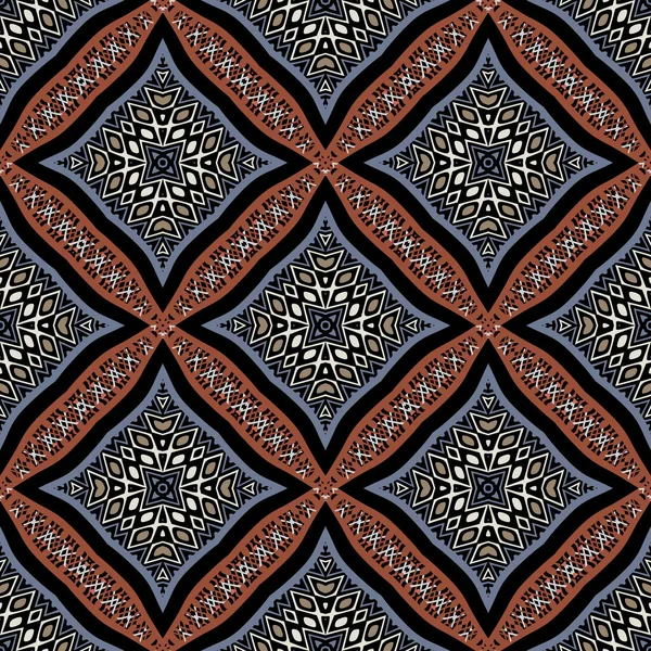 Arabesque Kleurrijke Naadloze Patroon Prachtige Decoratieve Vector Achtergrond Tribal Etnische — Stockvector