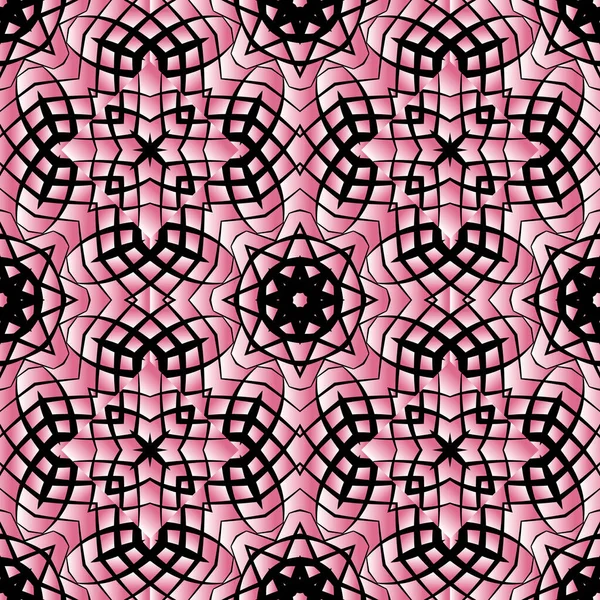 Трехмерный Рисунок Цветочный Текстурированный Декоративный Фон Розовый Повторяет Декоративный Векторный — стоковый вектор