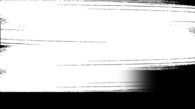 Siyah Arkaplanda Beyaz Geçiş Fırçası. Slayt Gösterisi Videoları için Fırça Efekti