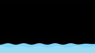 Şeffaf bir arkaplanda su dalgası