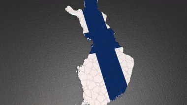 Finlandiya haritası 3d. Finlandiya 'nın 3d haritası