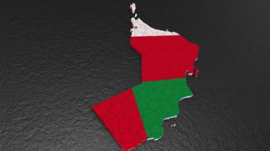 Umman haritası 3D. Umman 'ın 3d haritası