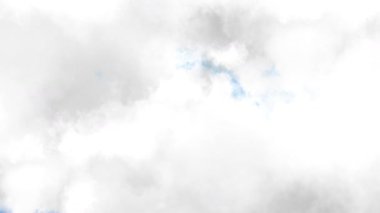 Bulutlu mavi gökyüzü. Bulutlar Kameraya doğru ilerliyor. Bulut Gökyüzü Arkaplanı. 4K