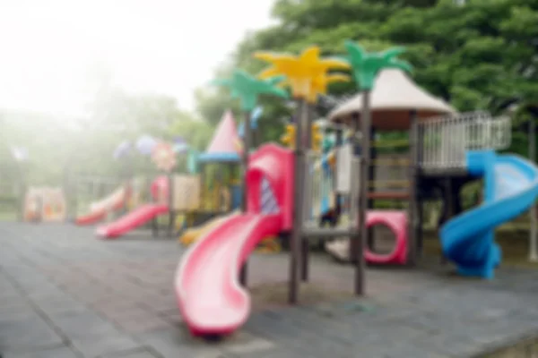 Immagine sfocata e sfocata per lo sfondo del playgro dei bambini — Foto Stock