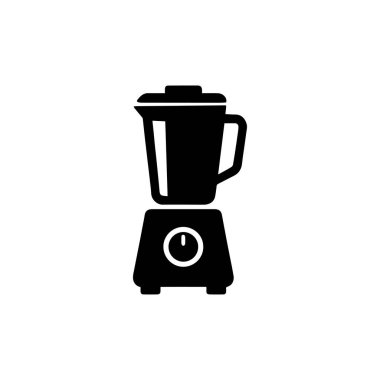 elektrik karıştırıcı silueti beyaz arkaplanda izole edildi