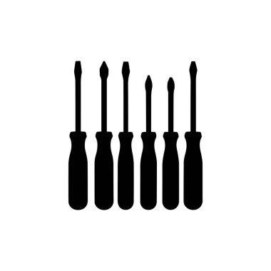 tornavida silueti beyaz arkaplanda izole edildi