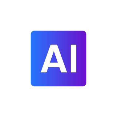 Modern ai logo tasarım vektör işareti