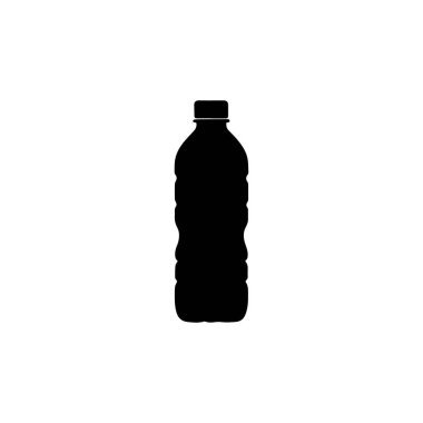 plastic bottle silhouette icon water beverage container illustration