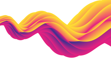 Renkli dalgalı çizgiler pürüzsüz akıyor