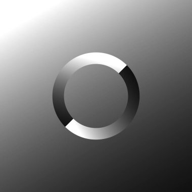 Gri arkaplanda yükleyici çember 