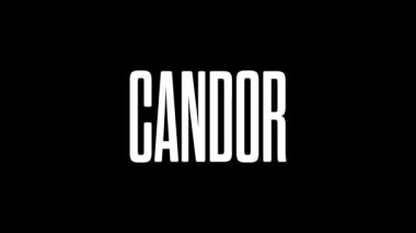 Concept Word Candor RGB Dinamik Parlak Efekt Kinetik Tipografi Metin Animasyonu 4k Görüntü Hareketi Grafiği