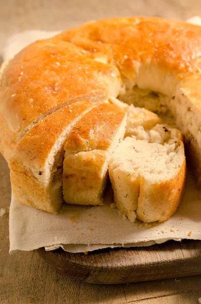 Bakery product. Delicious homemade bread for you.