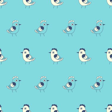 sevimli tavuk. seamless modeli