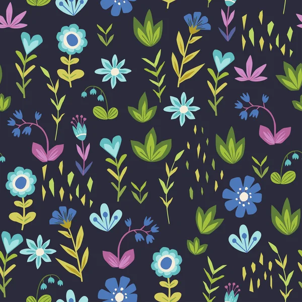 Bloemen. naadloze patroon vector — Stockvector