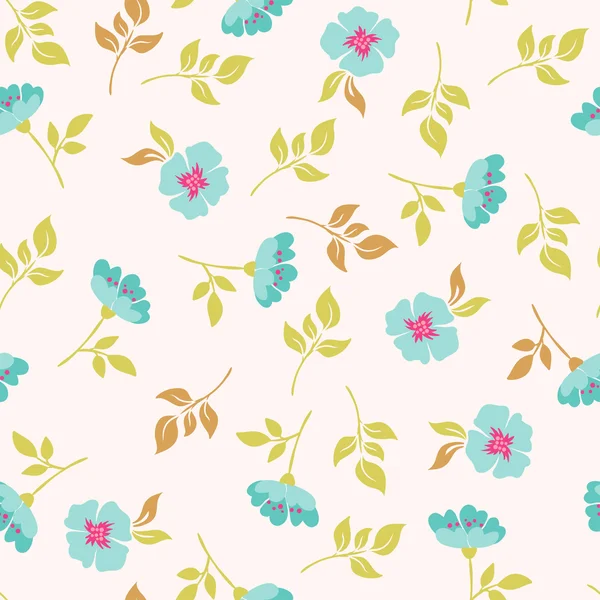 Blooming briar. seamless pattern — Stock Vector