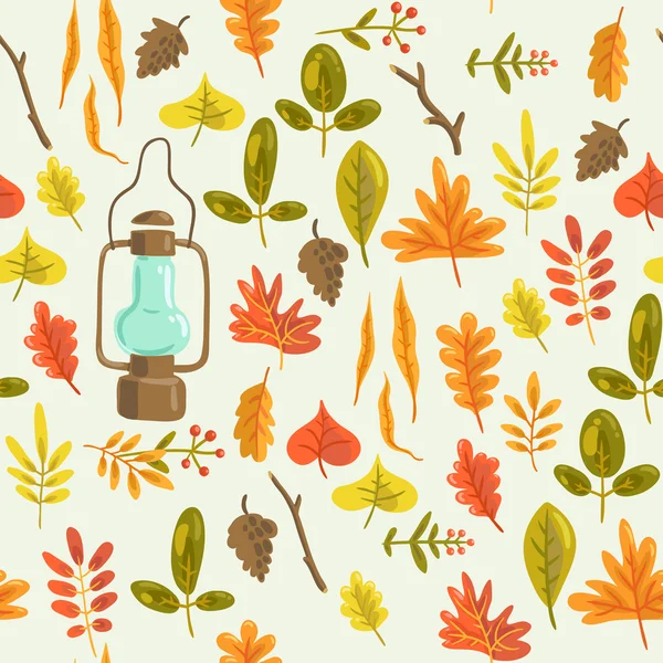 Hola otoño. vector patrón sin costura — Vector de stock